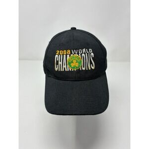 VTG Boston Celtics 2008 World Champions Hat Black Strapback Cap NBA Finals